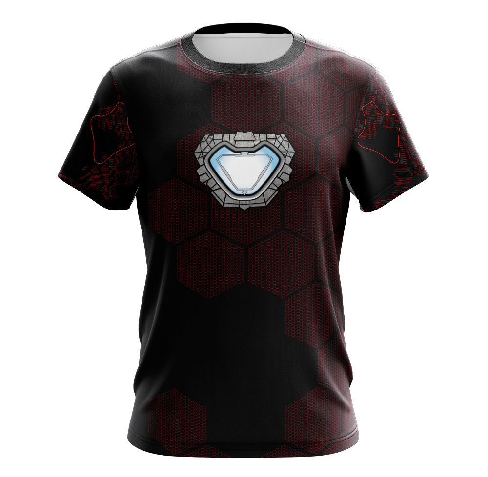 Tony Stark Iron Man Dry Fit T-Shirt - Short Sleeve Cosplay Tee