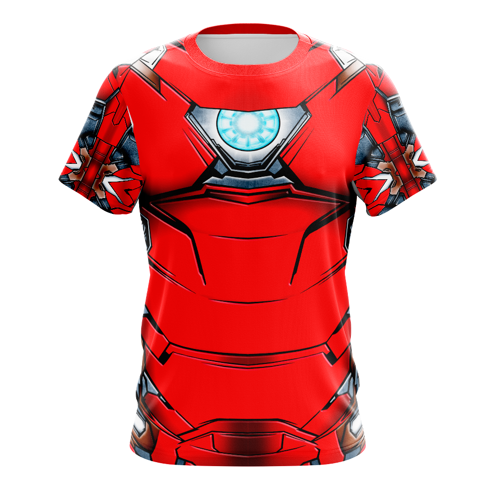 Iron Man Mark VI Armor Dry Fit T-Shirt - Short Sleeve Cosplay Tee