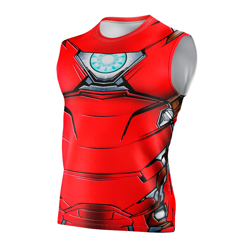 Iron Man Mark VI Armor Dry Fit T-Shirt - Long Sleeve Cosplay Tee