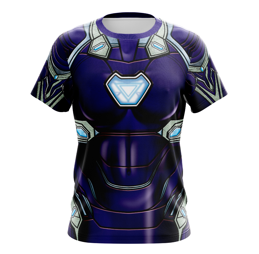 Pepper Potts Rescue Armor Dry Fit T-Shirt - Short Sleeve Cosplay Tee