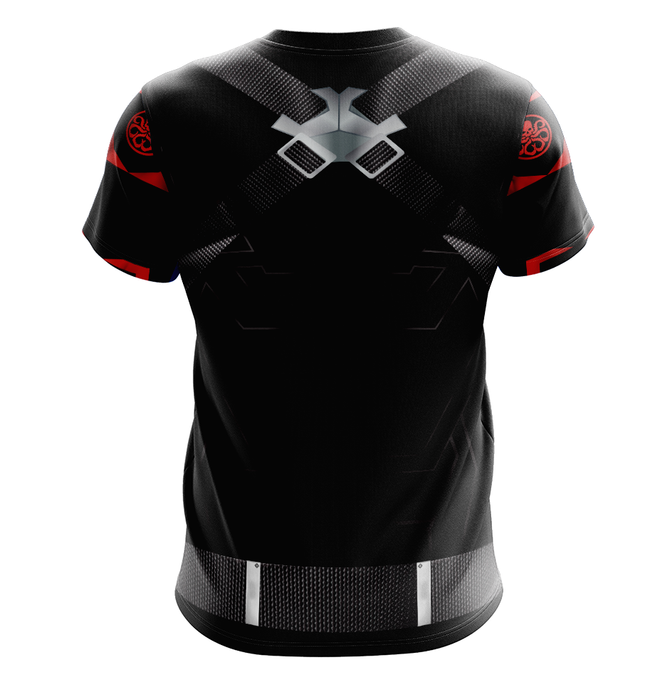 Captain America Hydra Agent Dry Fit T-Shirt - Long Sleeve Cosplay Tee