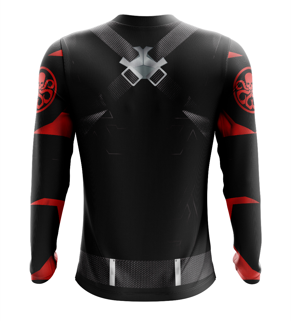 Captain America Hydra Agent Dry Fit T-Shirt - Long Sleeve Cosplay Tee