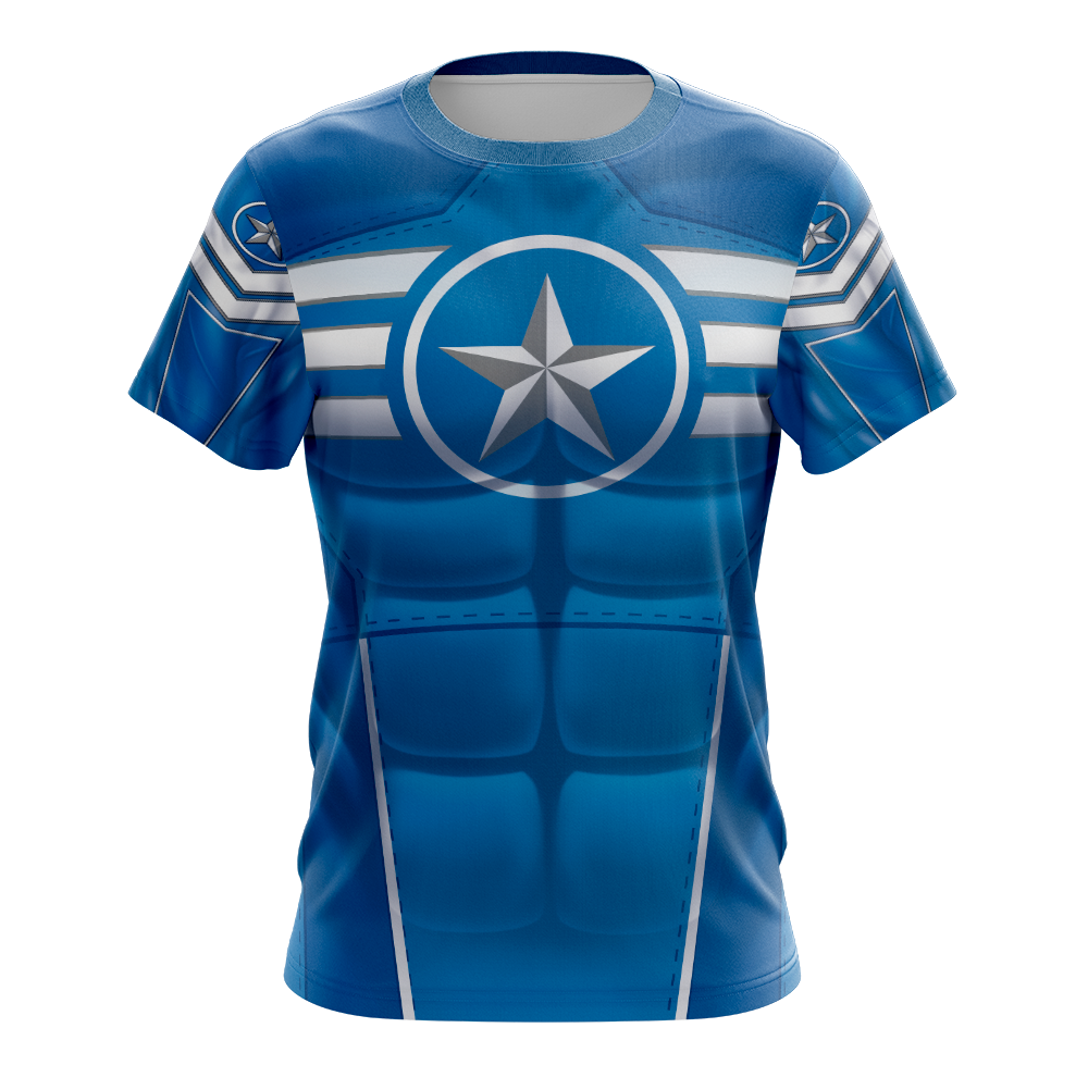 Captain America: The First Avenger Classic Dry-Fit Shirt - Long Sleeve