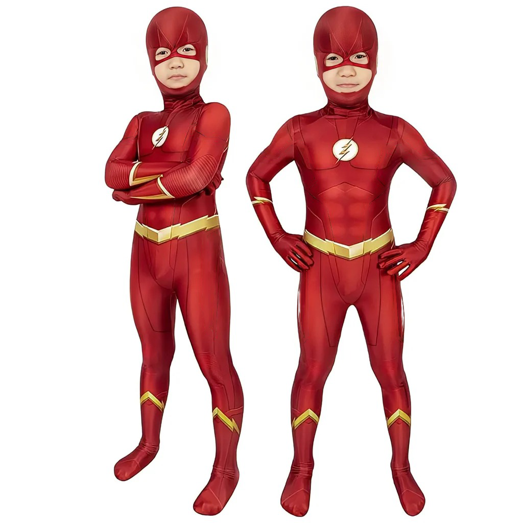 The Flash (Barry Allen) Costume with Mask - Adult Premium Cosplay Suit