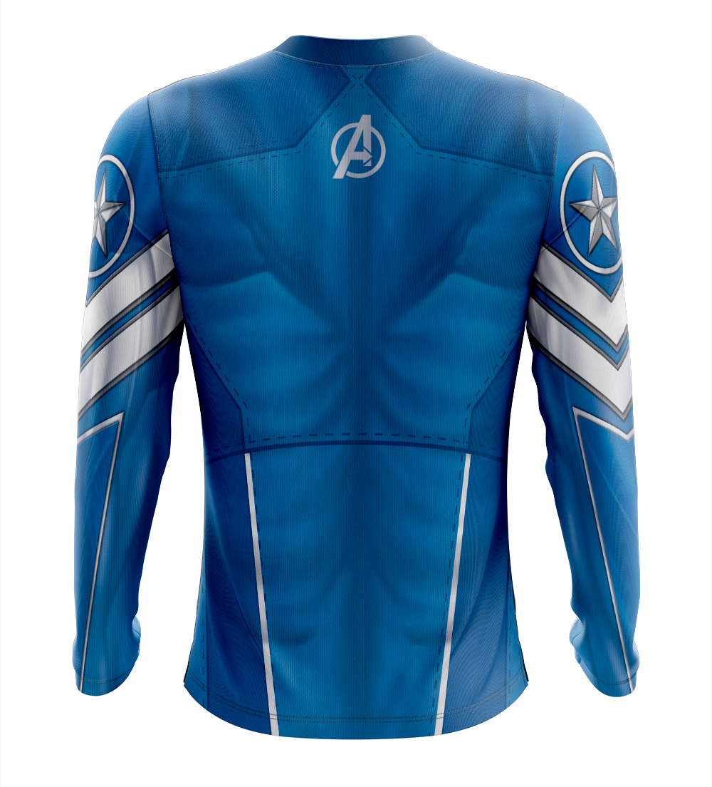 Captain America: The First Avenger Classic Dry-Fit Shirt - Long Sleeve