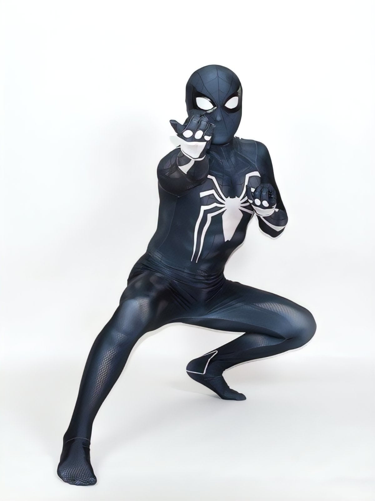 Spider-Man Black Suit PS4 Game Costume - Adult Premium Cosplay Suit