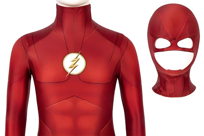 The Flash (Barry Allen) Costume with Mask - Adult Premium Cosplay Suit