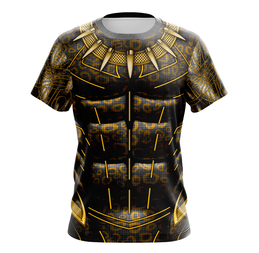 Black Panther Erik Killmonger Dry Fit T-Shirt - Short Sleeve Cosplay Tee