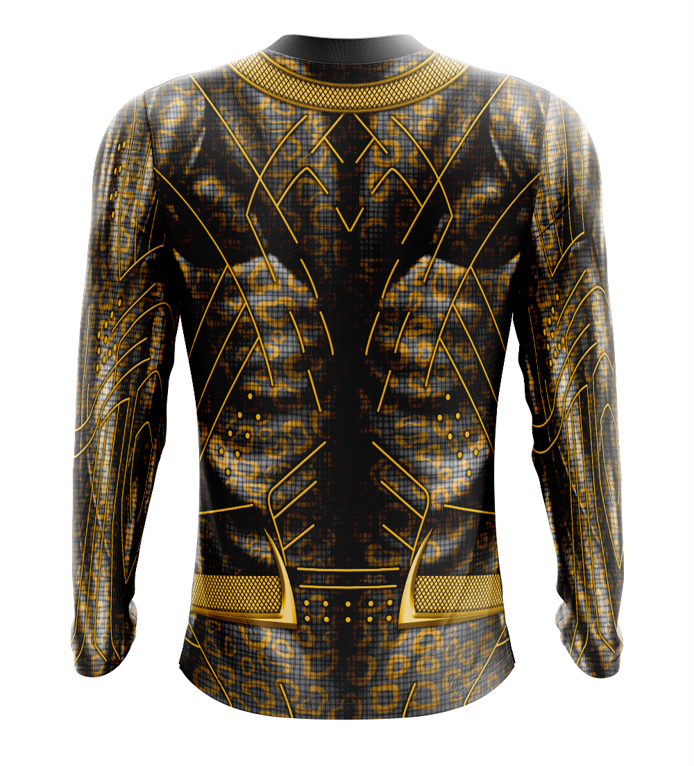Black Panther Erik Killmonger Dry Fit T-Shirt - Long Sleeve Cosplay Tee