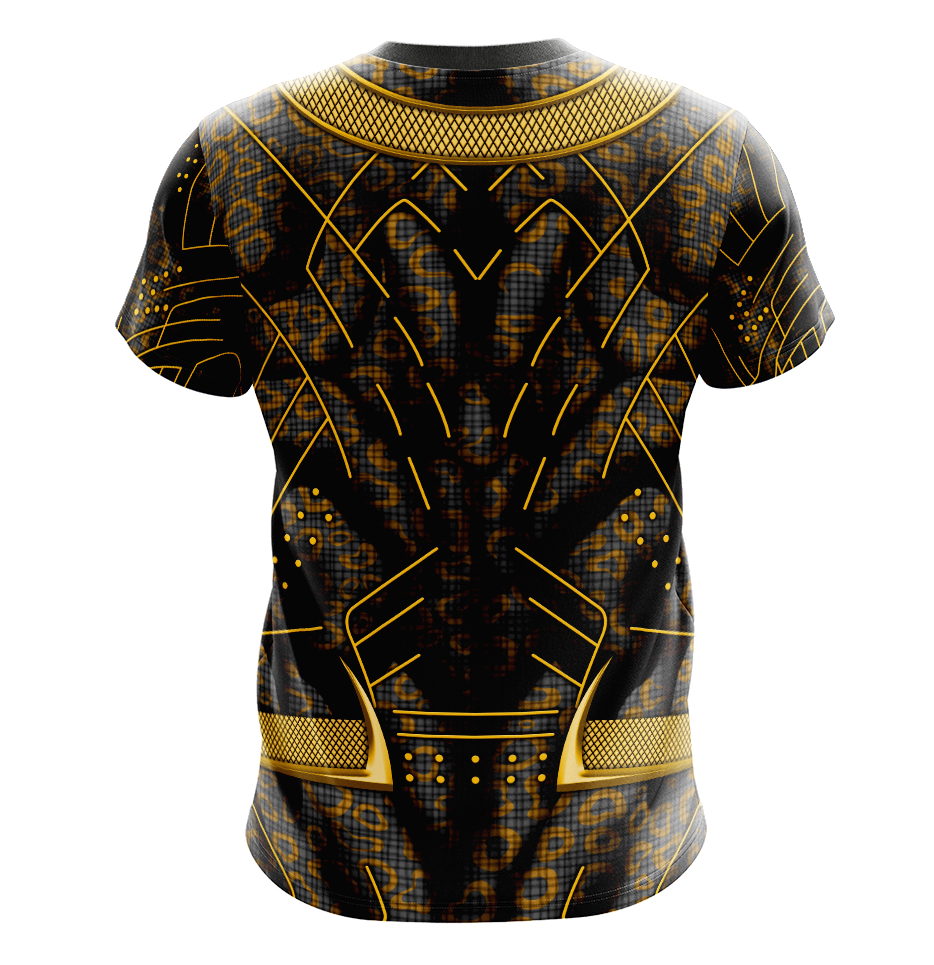 Black Panther Erik Killmonger Dry Fit T-Shirt - Long Sleeve Cosplay Tee