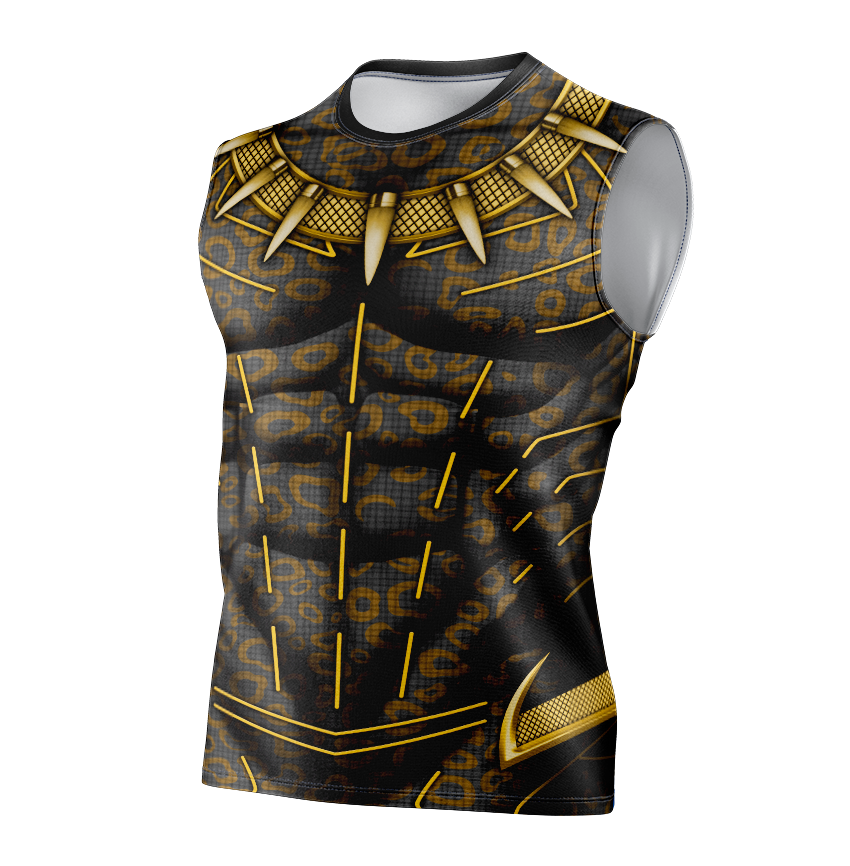 Black Panther Erik Killmonger Dry Fit T-Shirt - Short Sleeve Cosplay Tee