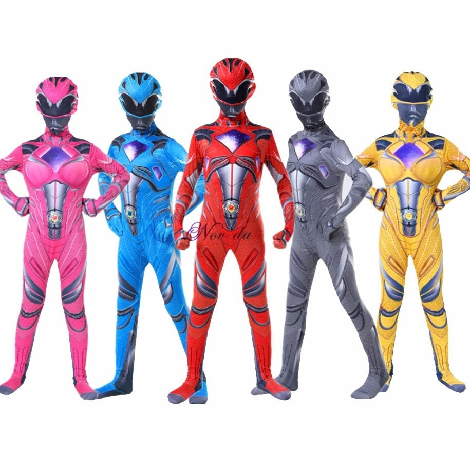 Power Rangers Movie Full Costume - Kids Cosplay Suit