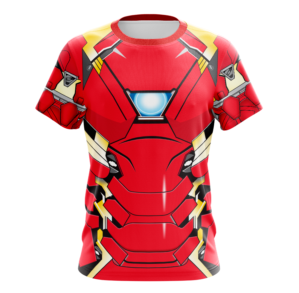 Iron Man Avengers Movie Dry Fit T-Shirt - Short Sleeve Cosplay Tee