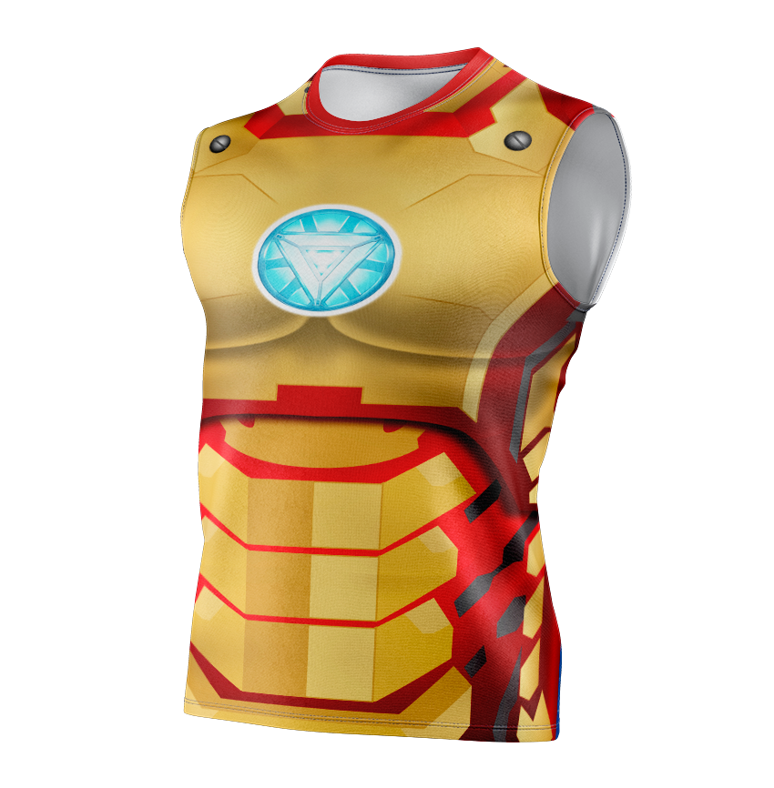 Iron Man Mark XLII Armor Dry Fit T-Shirt - Tank Top Cosplay Tee