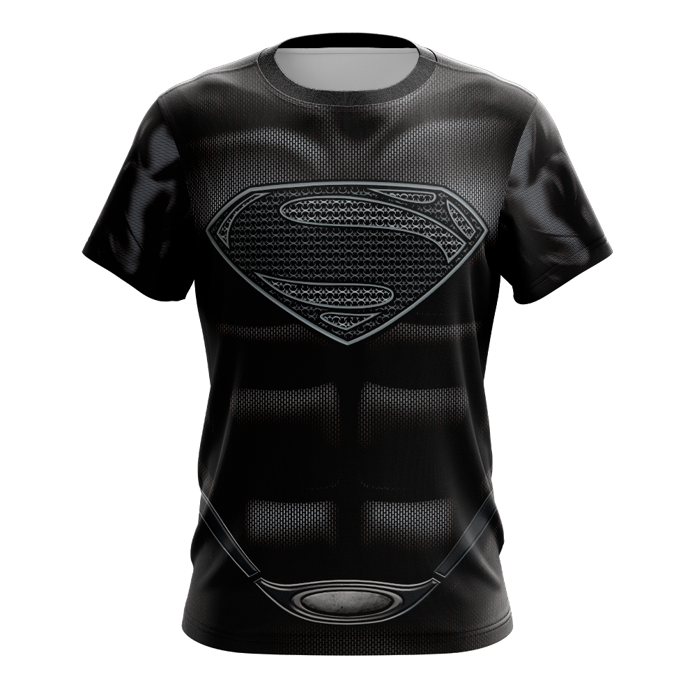 Superman Black Suit 3D Print Shirt - Short Sleeve