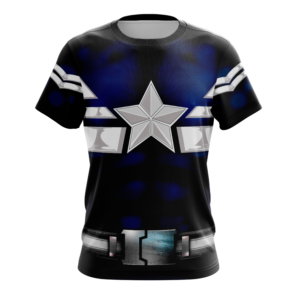 Captain America Super Soldier (Comics) 3D Print Shirt - Long Sleeve