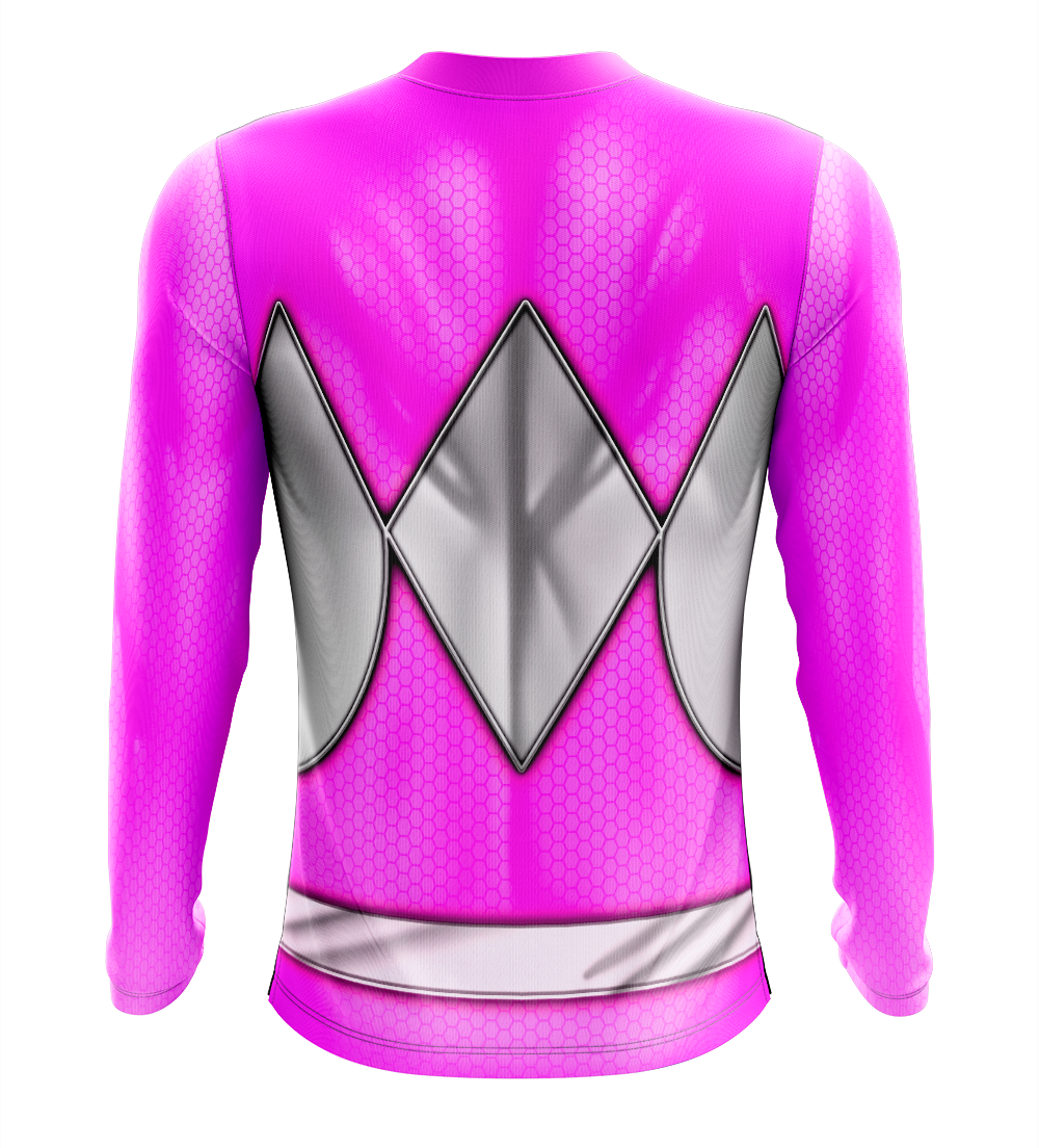Power Rangers Mighty Morphin Pink Ranger Dry Fit T-Shirt - Tank Top Cosplay Tee