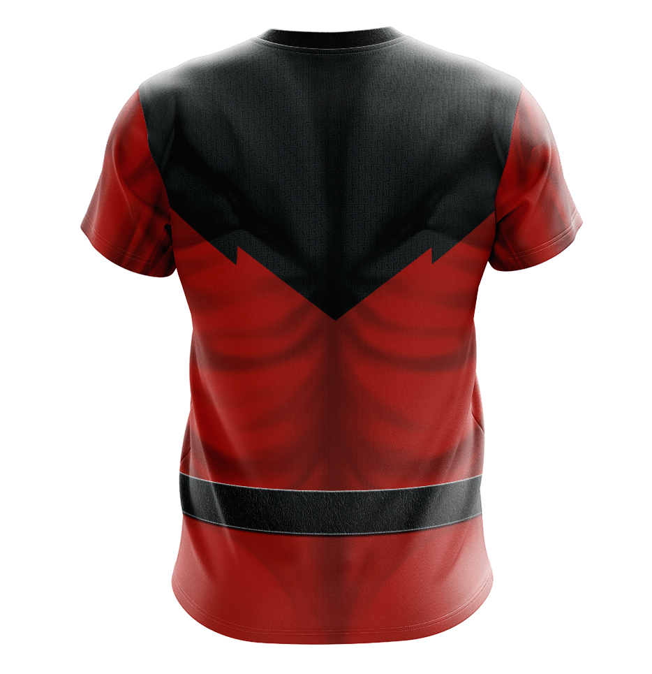 Power Rangers Time Force Red Ranger Dry Fit T-Shirt - Tank Top Cosplay Tee
