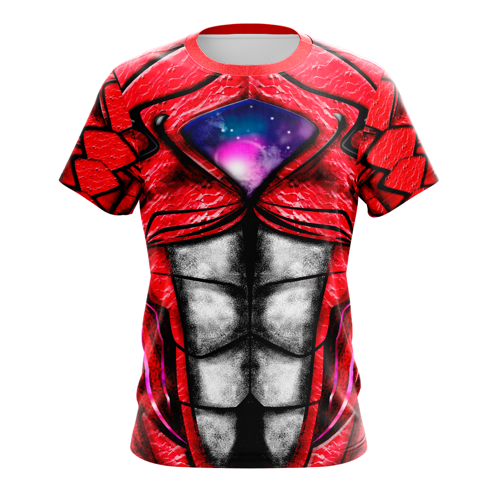 Power Rangers Movie Red Ranger Dry Fit T-Shirt - Tank Top Cosplay Tee