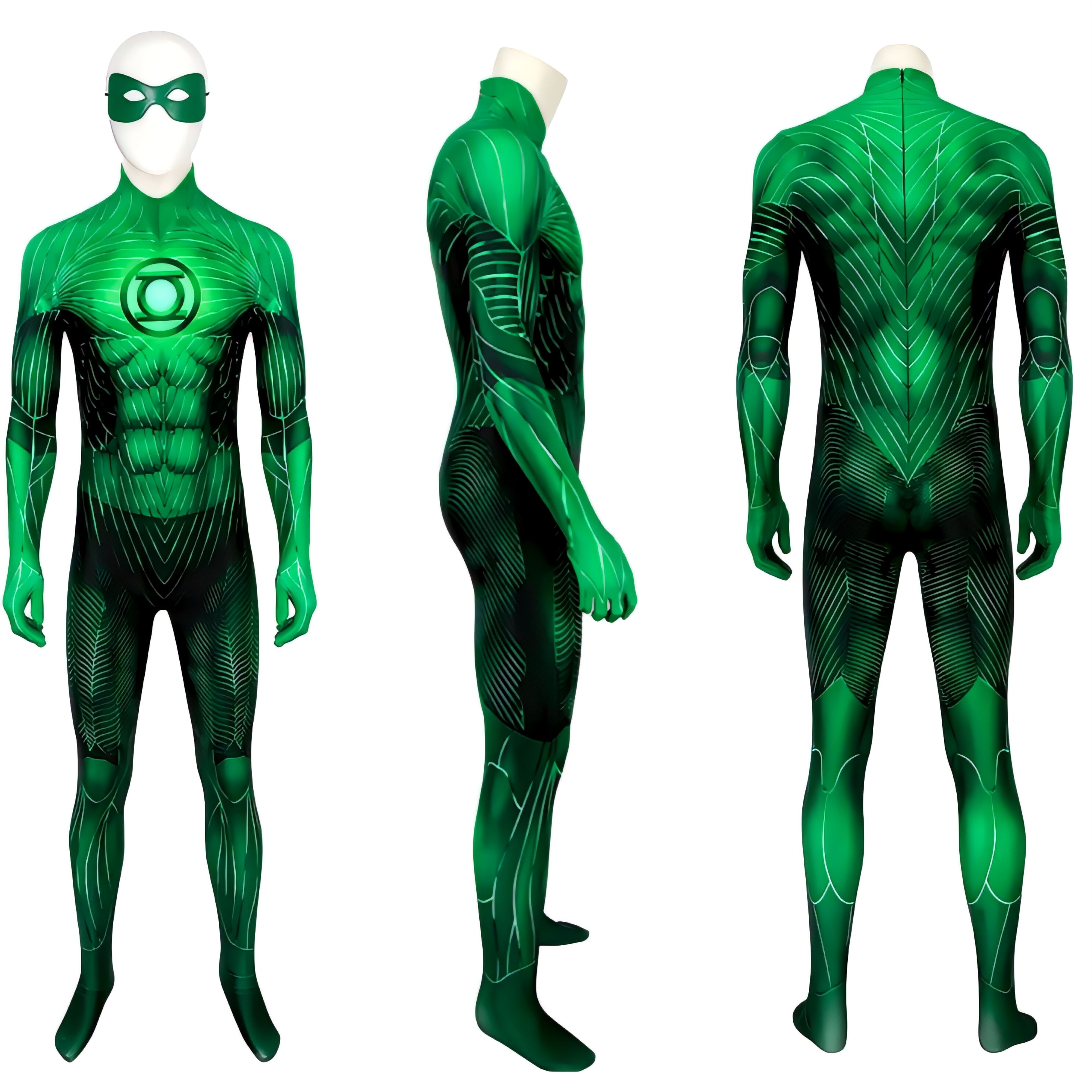 Green Lantern Classic Justice League Costume - Adult Cosplay Suit