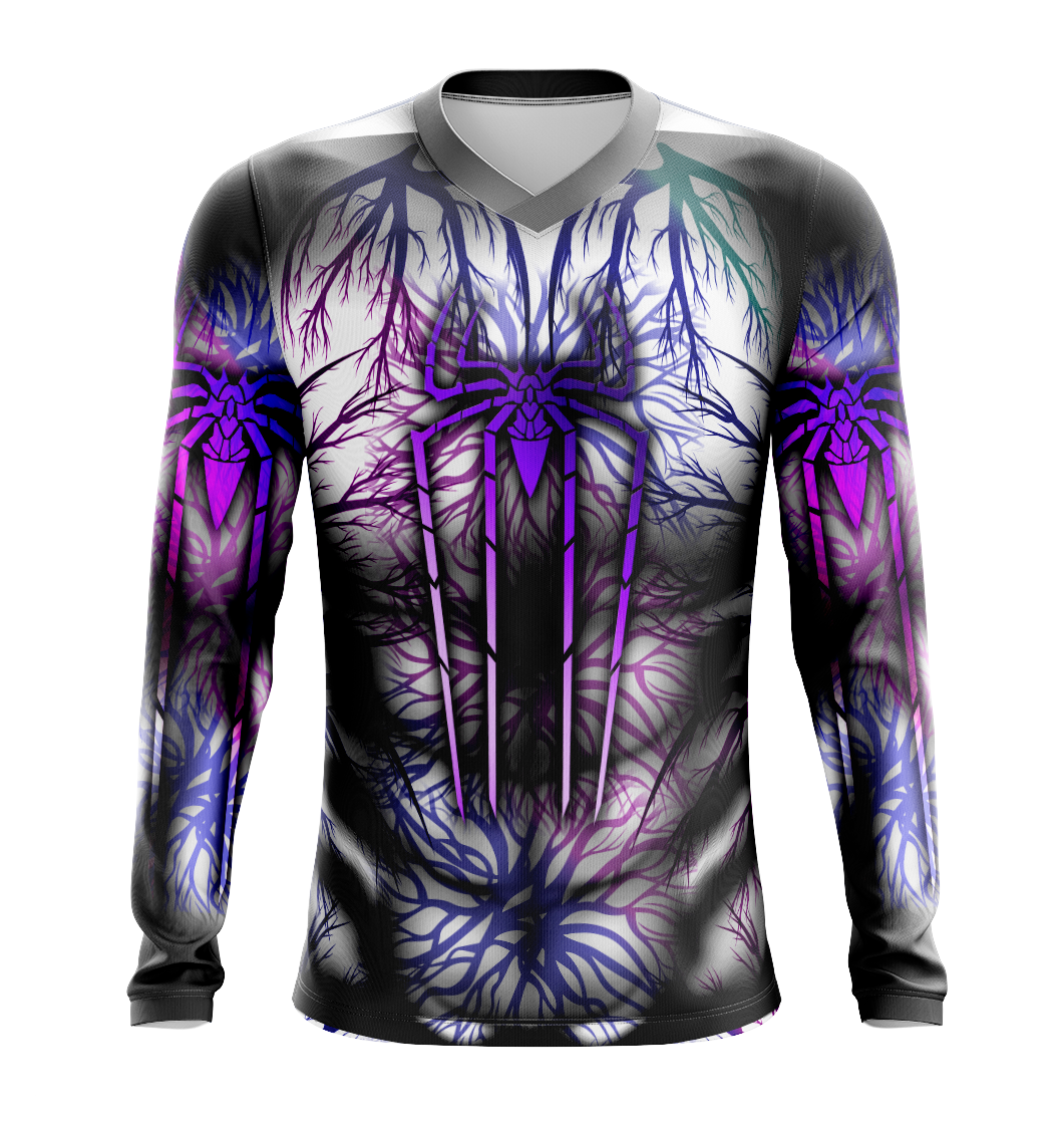 Spider-Man Comic Dry Fit T-Shirt - Long Sleeve Cosplay Tee