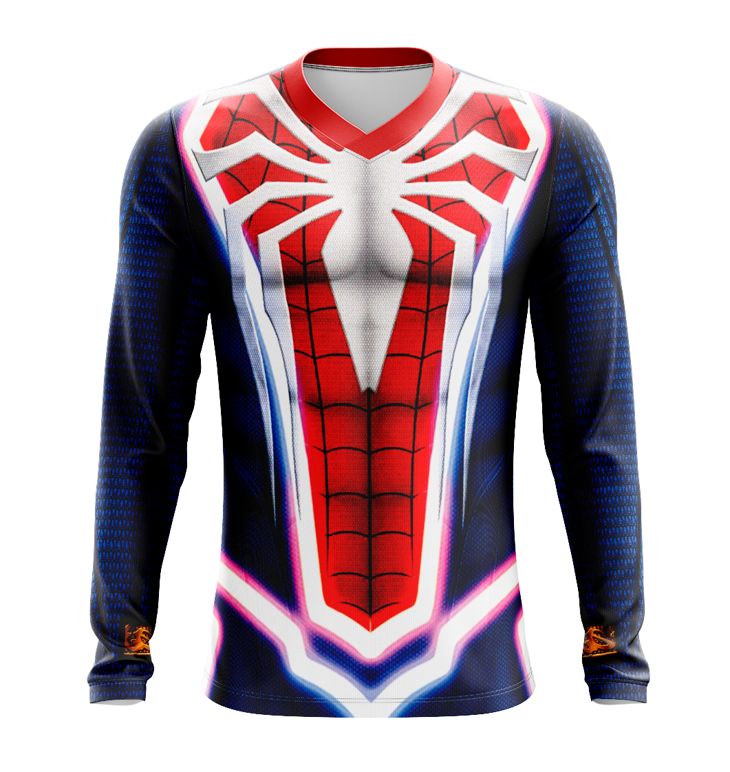 Spider-Man PS5 Game Dry Fit T-Shirt - Long Sleeve Cosplay Tee