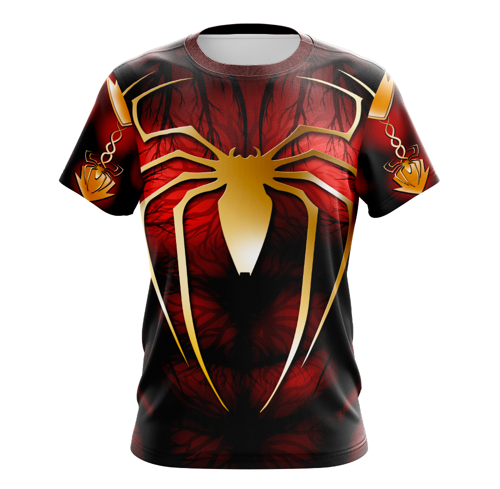 Iron Spider Comic Dry Fit T-Shirt - Tank Top Cosplay Tee