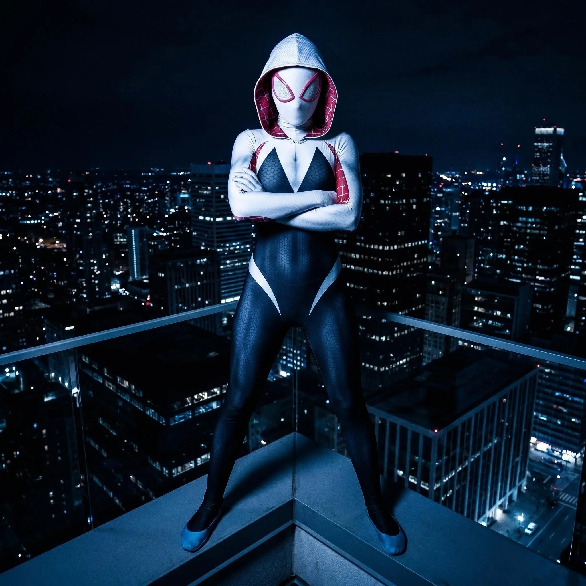 Spider-Gwen Spider-Verse Suit Costume - Women's Cosplay Suit