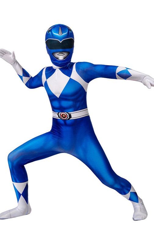 Black Ranger Classic Costume - Power Rangers Kids Cosplay Suit