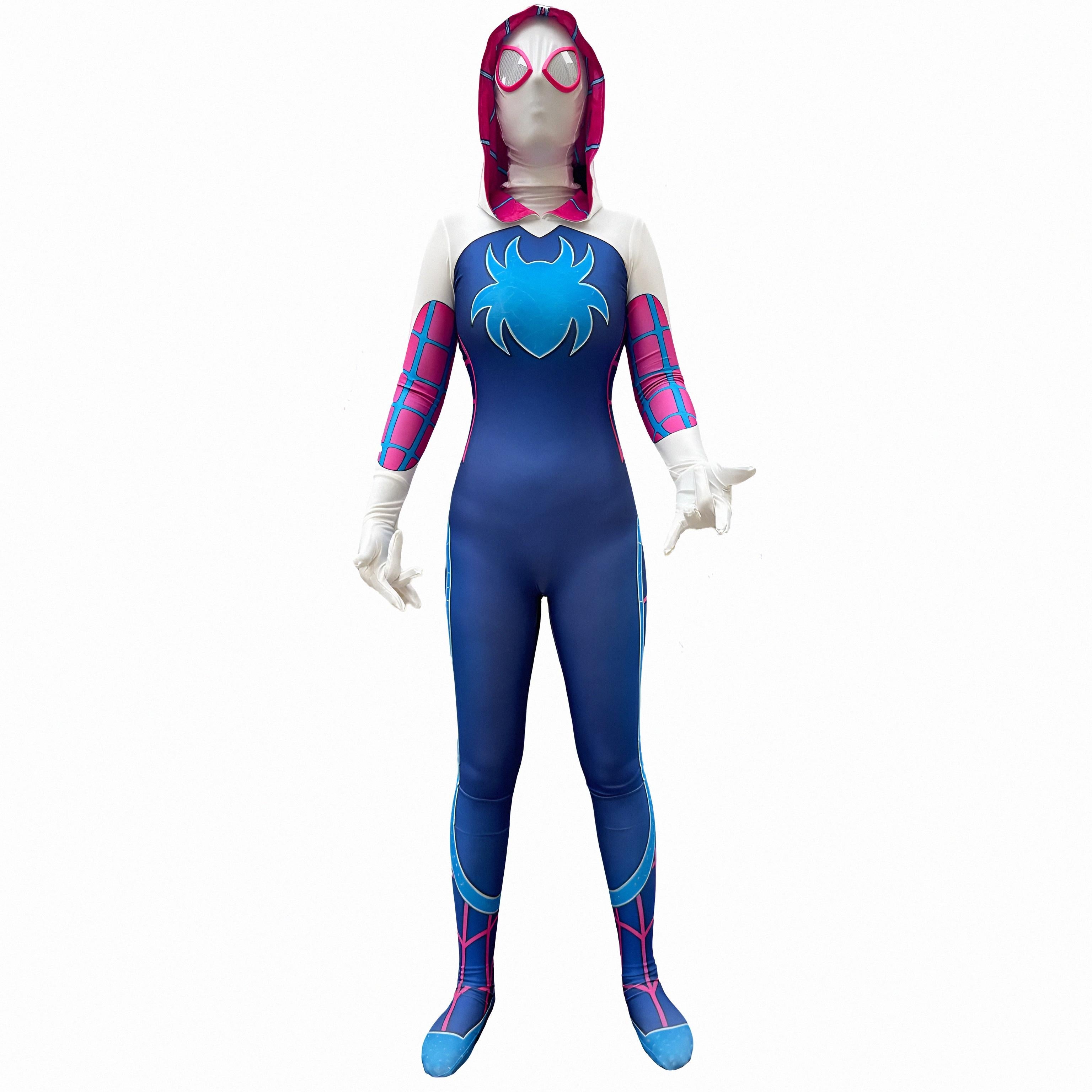 Spider-Gwen Costume - Spidey and His Amazing Friends Women's Cosplay Suit