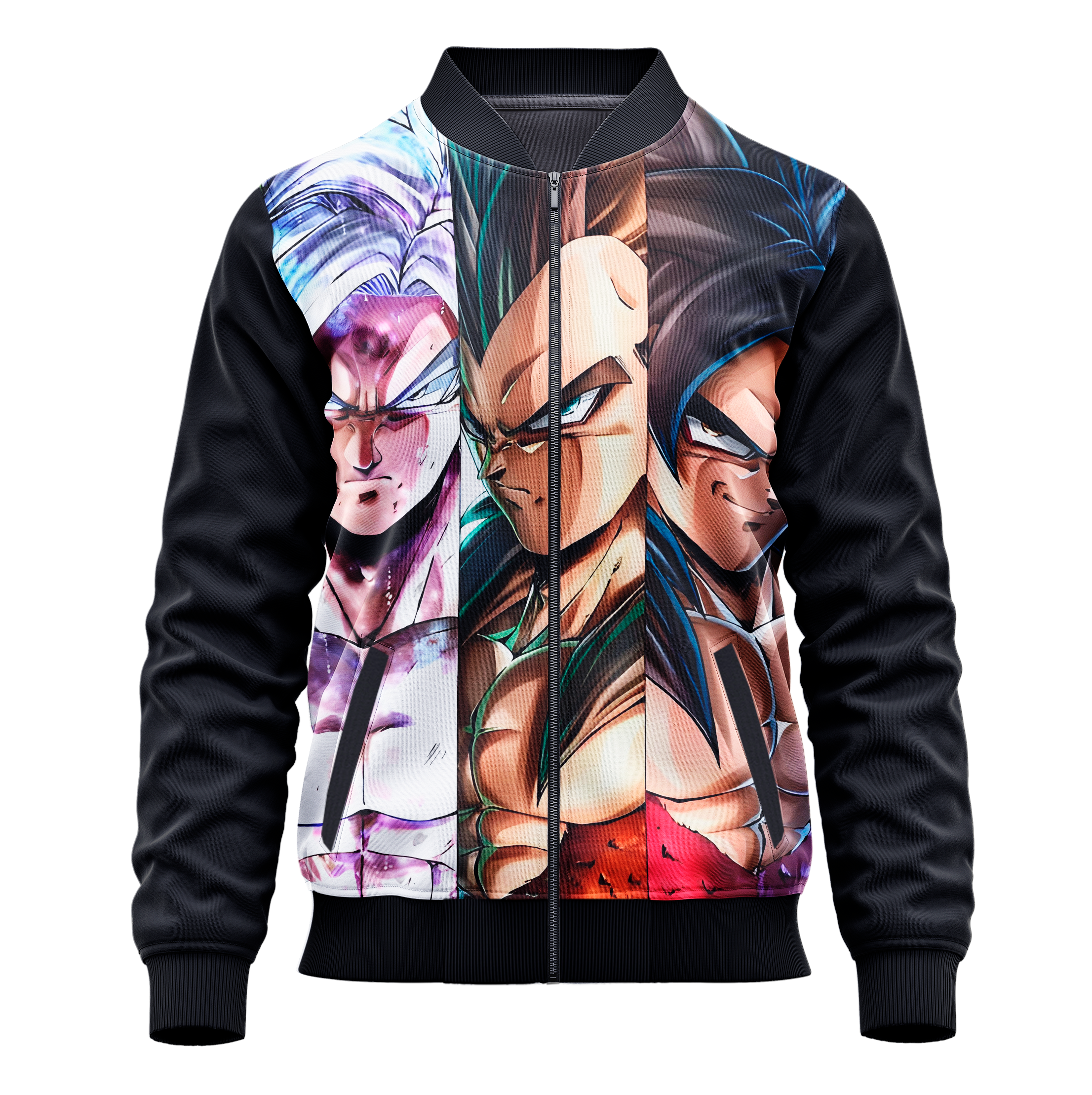 Goku and Vegeta Super Saiyan 4 Dragon Ball Jacket - Adult & Kids Cosplay Hoodie