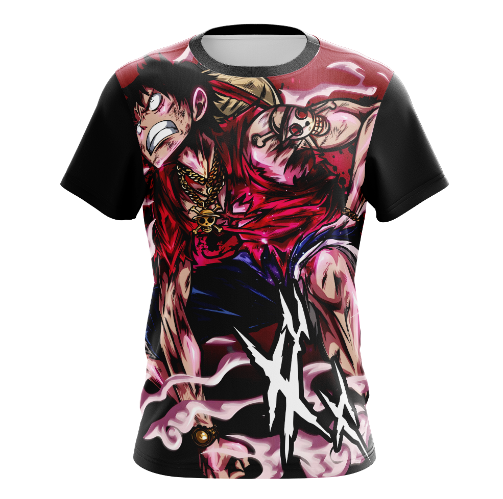 Luffy Gear 4 One Piece Dry-Fit Graphic T-Shirt - Long Sleeve