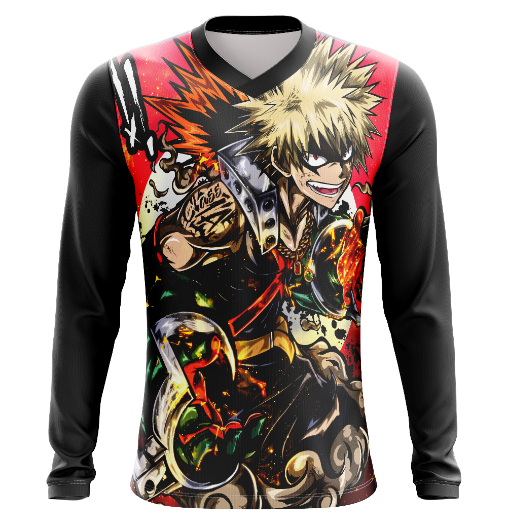 Katsuki Bakugo My Hero Academia Dry-Fit Graphic T-Shirt - Short Sleeve