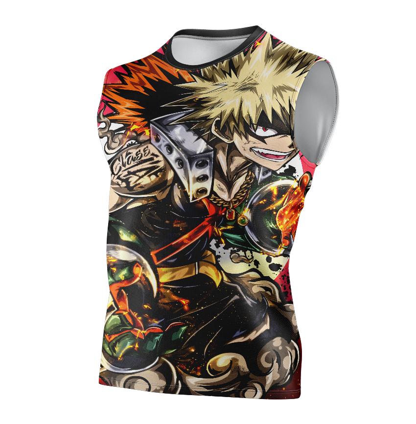 Katsuki Bakugo My Hero Academia Dry-Fit Graphic T-Shirt - Short Sleeve