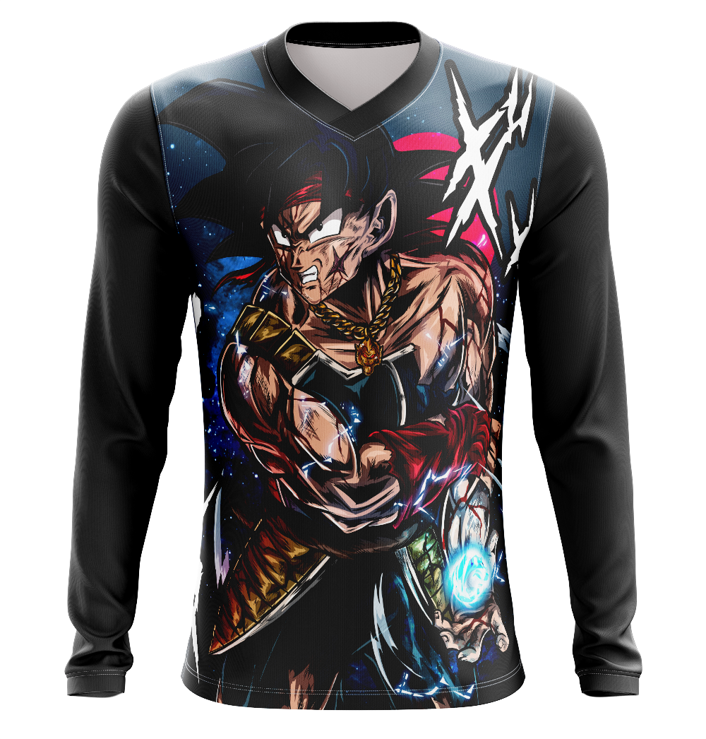 Bardock Dragon Ball Z Dry-Fit Graphic T-Shirt - Long Sleeve