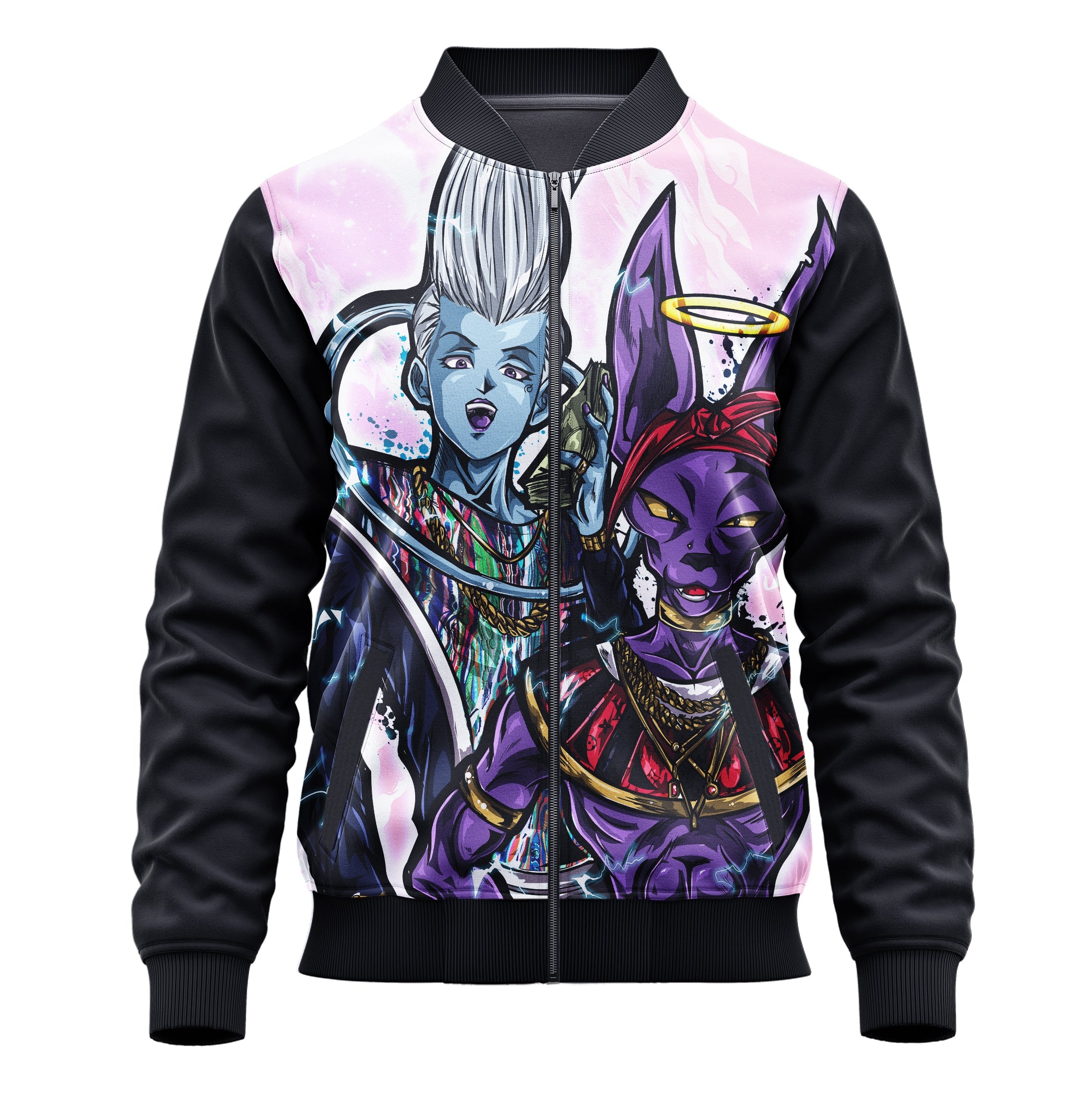 Whis and Beerus Dragon Ball Super Jacket - Adult & Kids Cosplay Hoodie