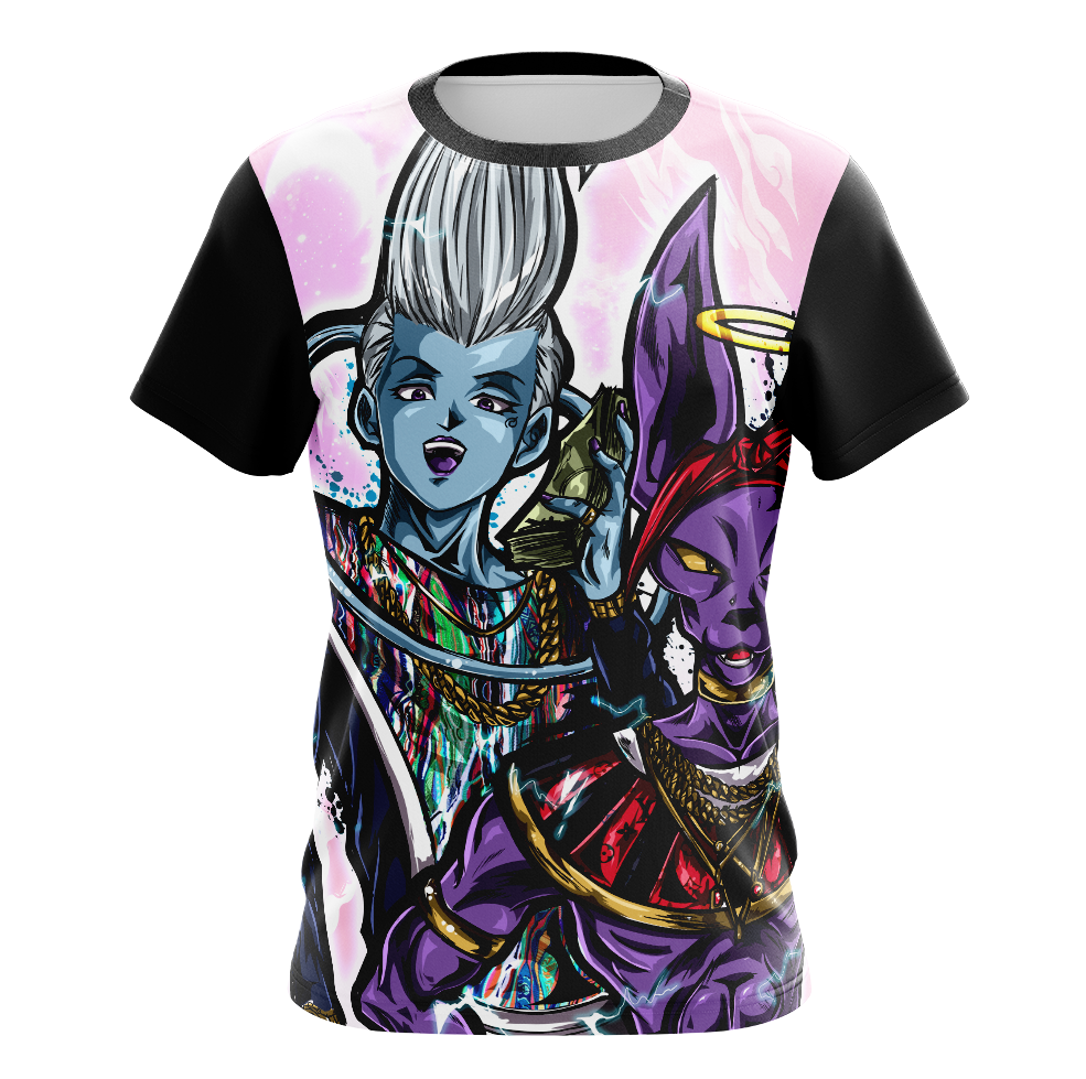 Whis & Beerus Dragon Ball Super Dry-Fit Graphic T-Shirt - Tank Top