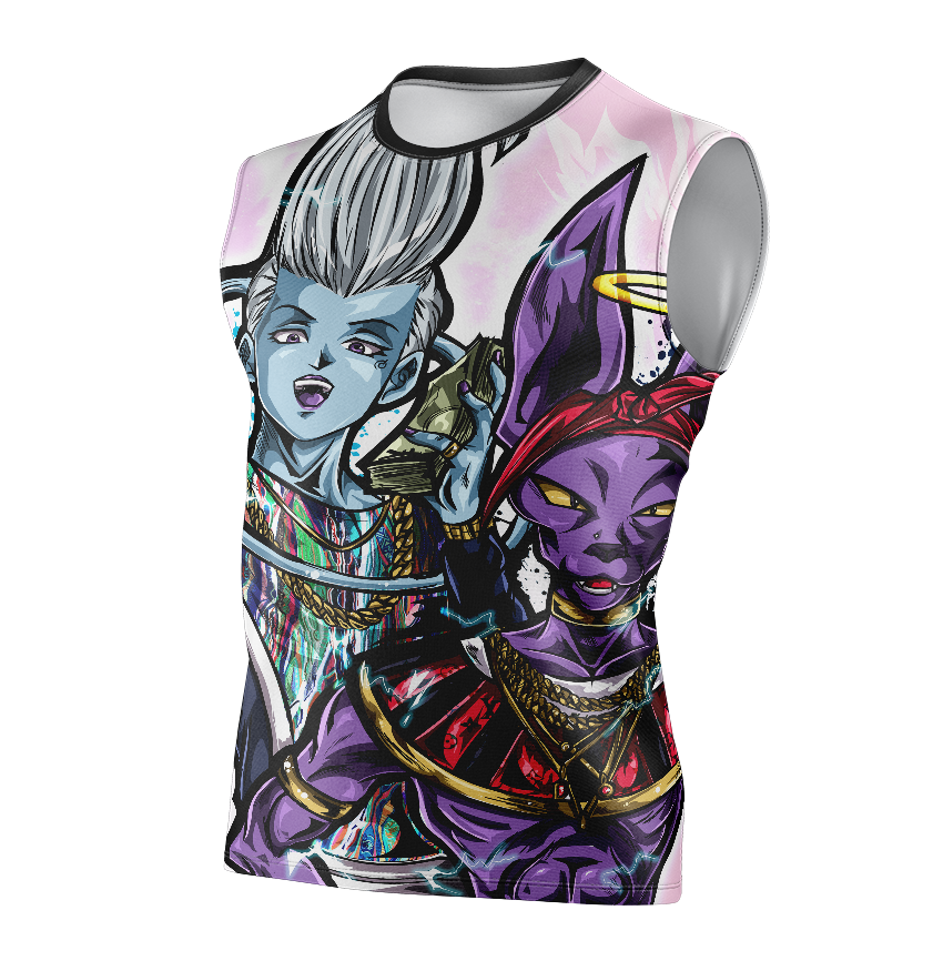 Whis & Beerus Dragon Ball Super Dry-Fit Graphic T-Shirt - Short Sleeve