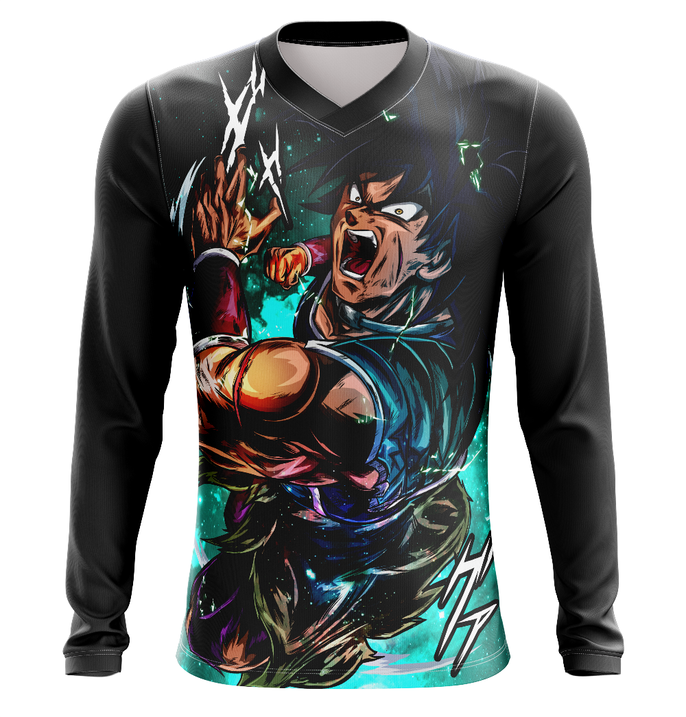 Broly Dragon Ball Super Dry-Fit Graphic T-Shirt - Long Sleeve
