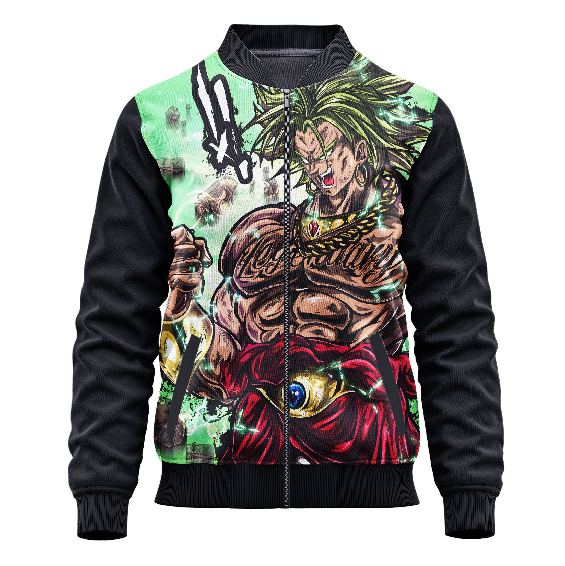 Broly Super Saiyan Dragon Ball Super Jacket - Adult & Kids Cosplay Hoodie