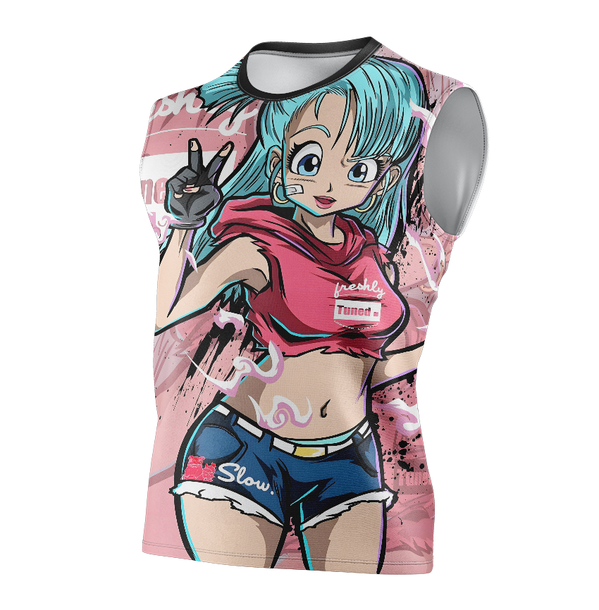 Bulma Dragon Ball Z Dry-Fit Graphic T-Shirt - Short Sleeve