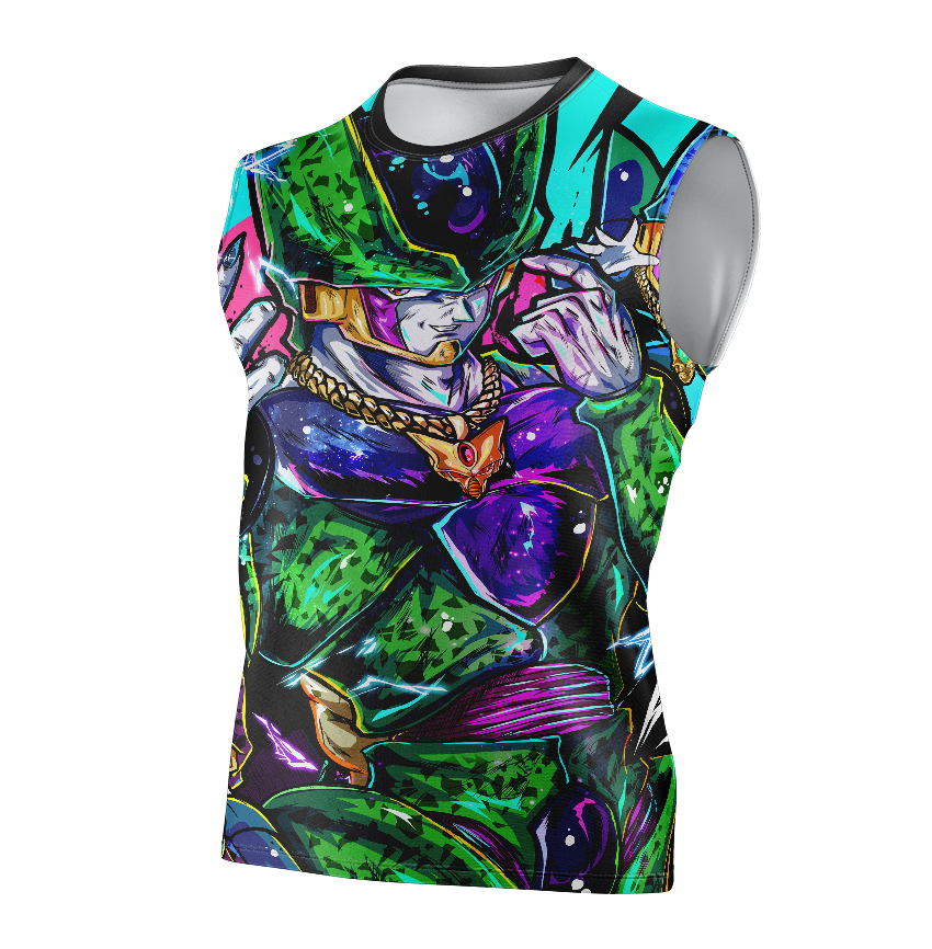 Cell Dragon Ball Z Dry-Fit Graphic T-Shirt - Short Sleeve
