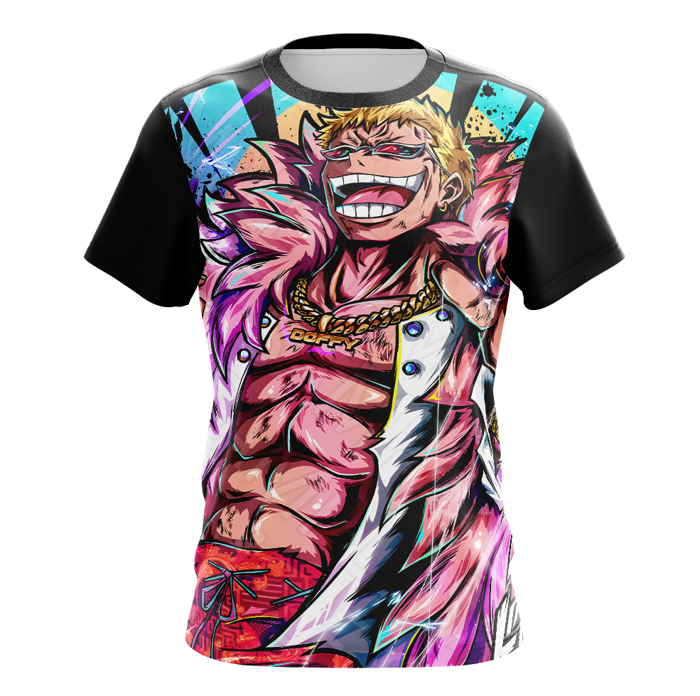 Donquixote Doflamingo One Piece Dry-Fit Graphic T-Shirt - Short Sleeve