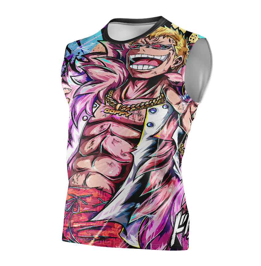 Donquixote Doflamingo One Piece Dry-Fit Graphic T-Shirt - Short Sleeve