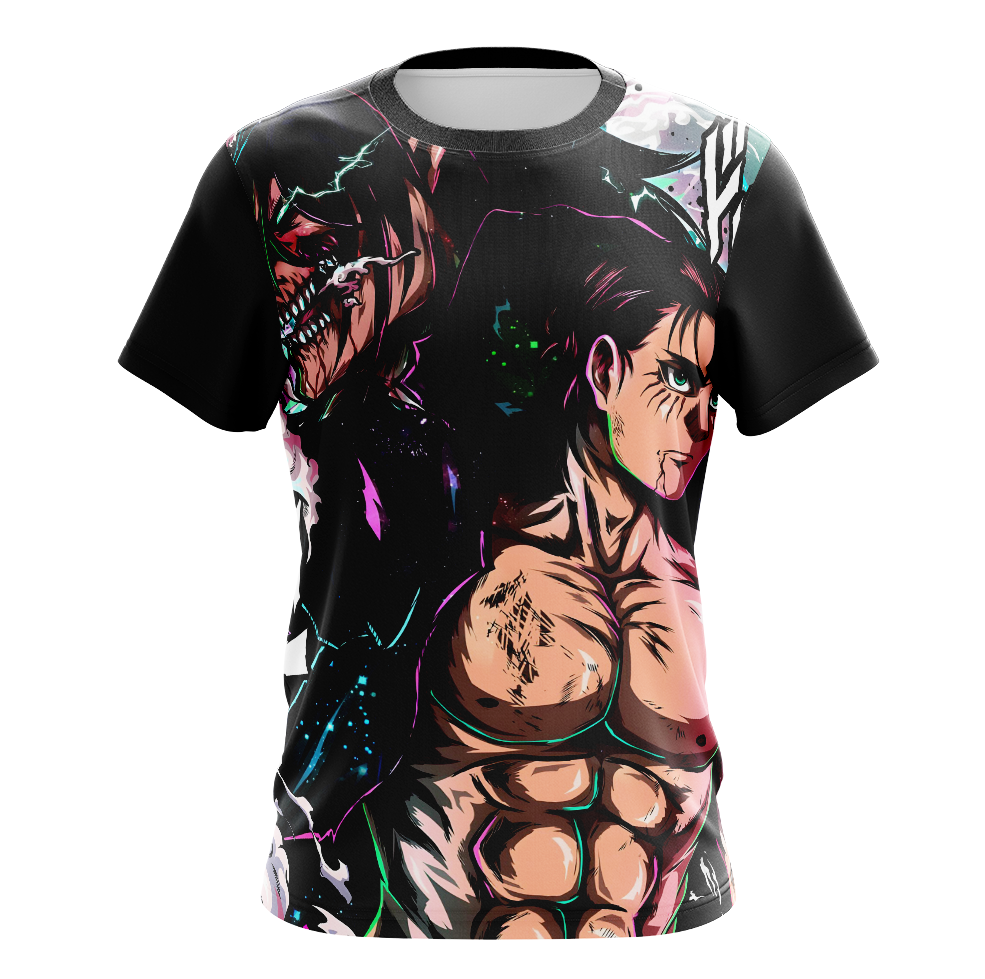 Eren Yeager Attack on Titan Dry-Fit Graphic T-Shirt - Tank Top