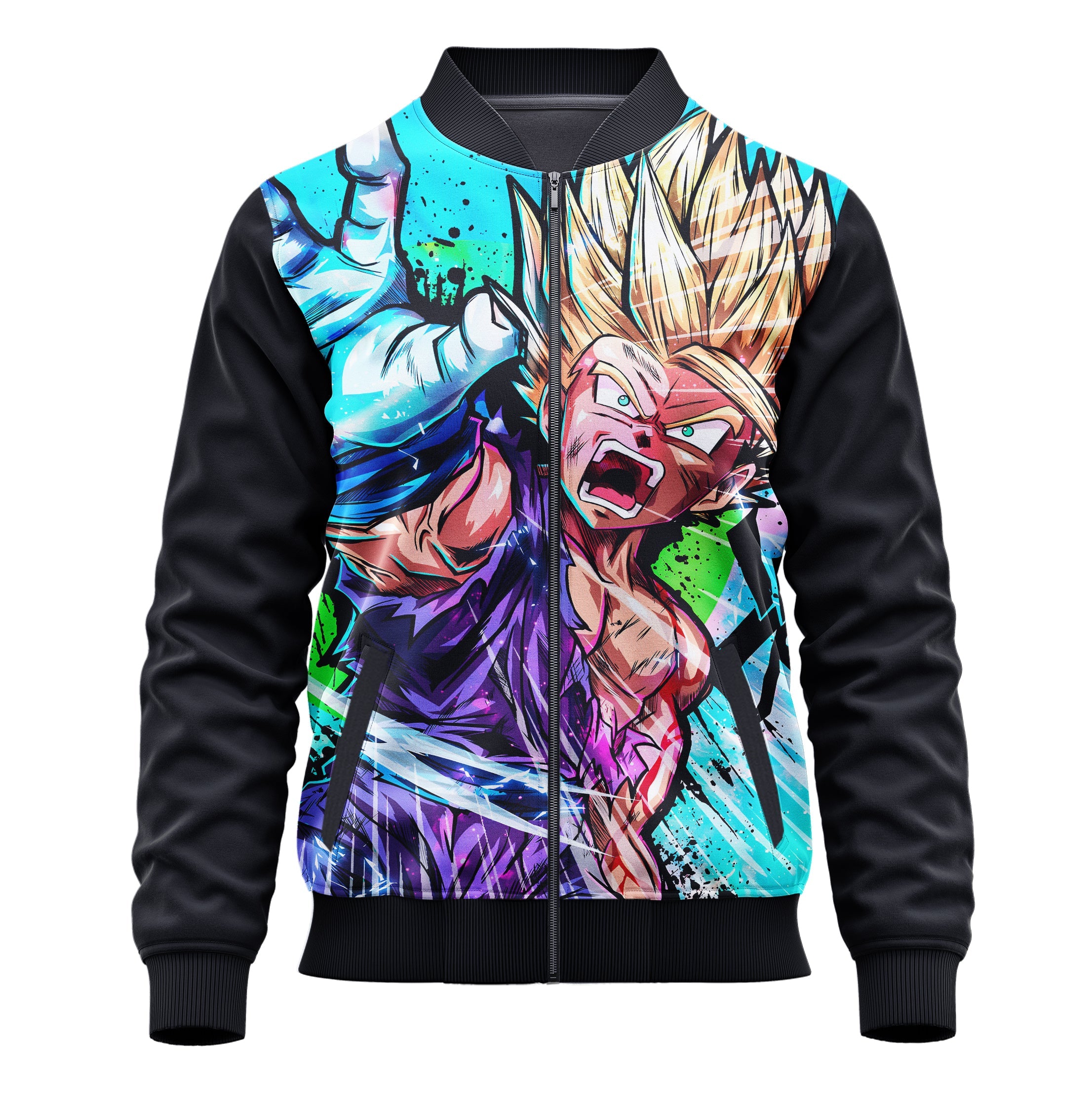 Gohan Kamehameha Dragon Ball Z Jacket - Adult & Kids Cosplay Hoodie