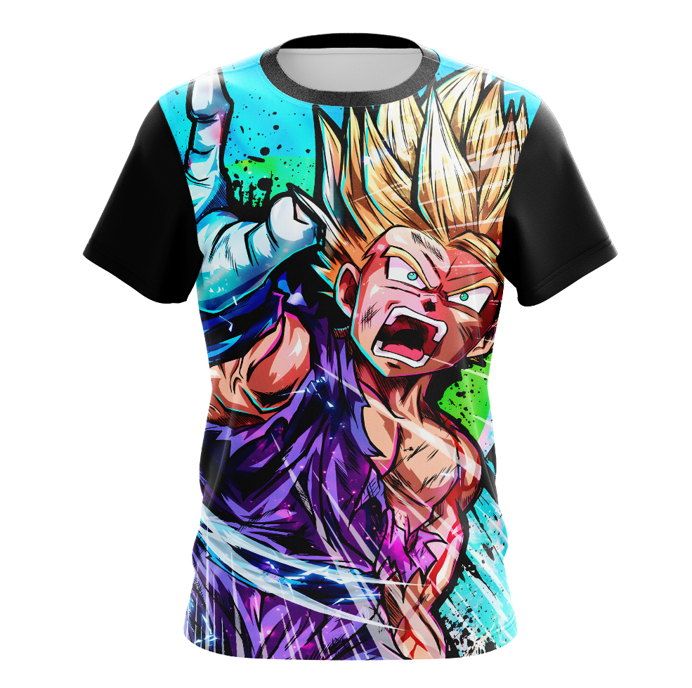 Gohan Kamehameha Dragon Ball Z Dry-Fit Graphic T-Shirt - Tank Top