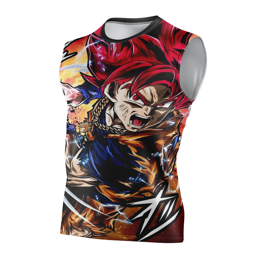Goku Super Saiyan God Dragon Ball Super Anime T-Shirt - Tank Top