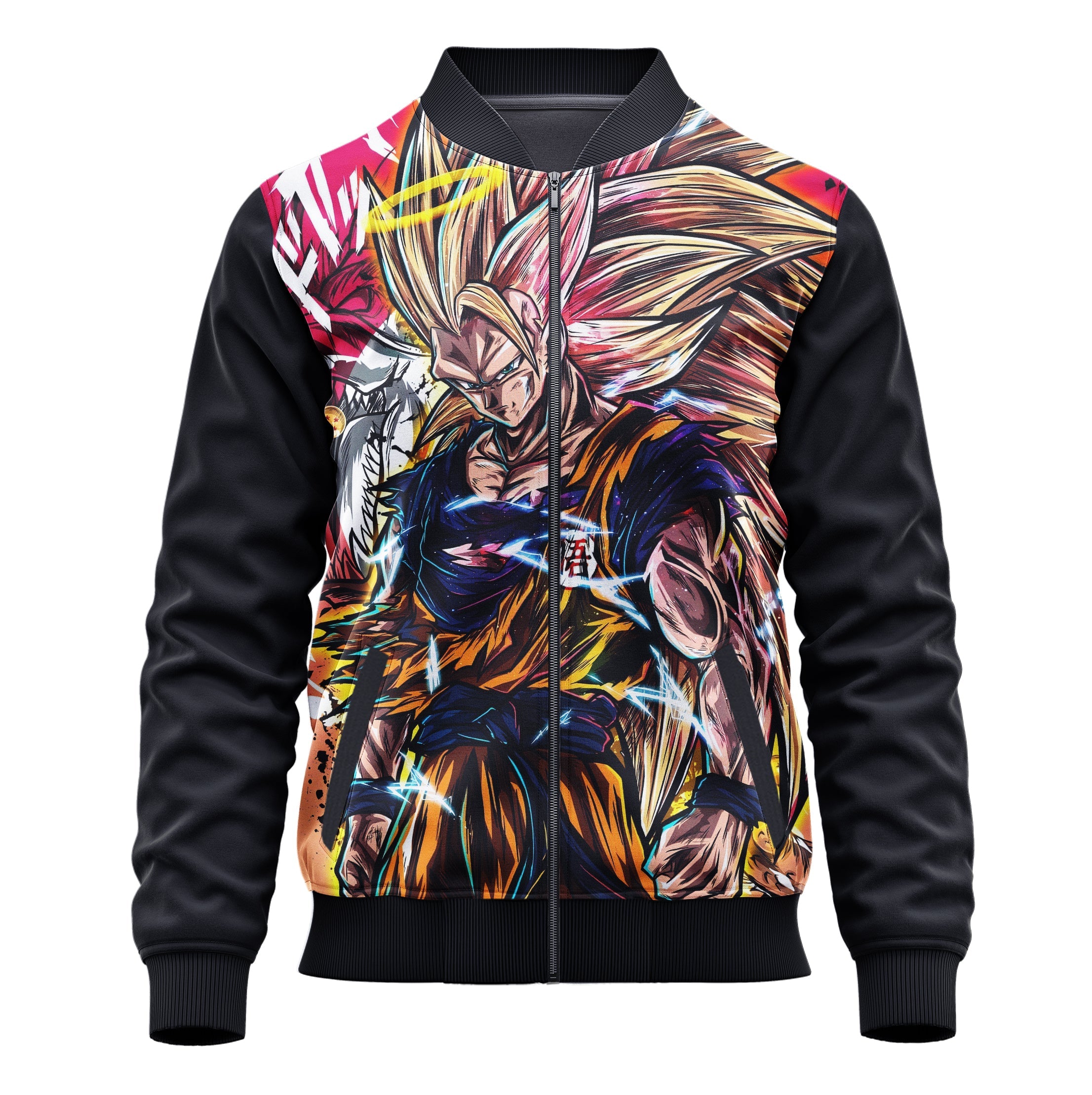Goku Super Saiyan 3 Dragon Ball Z Jacket - Adult & Kids Cosplay Hoodie