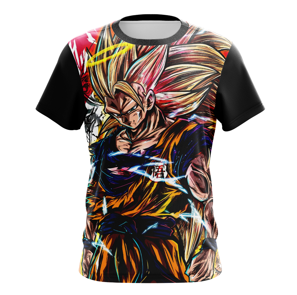 Goku Super Saiyan 3 Dragon Ball Z Anime T-Shirt - Long Sleeve